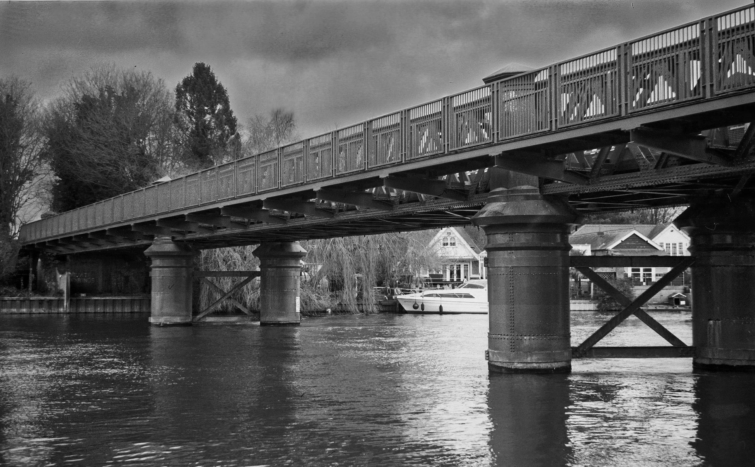 Railway bridge by Bourne End Marina, Buckinghamshire
