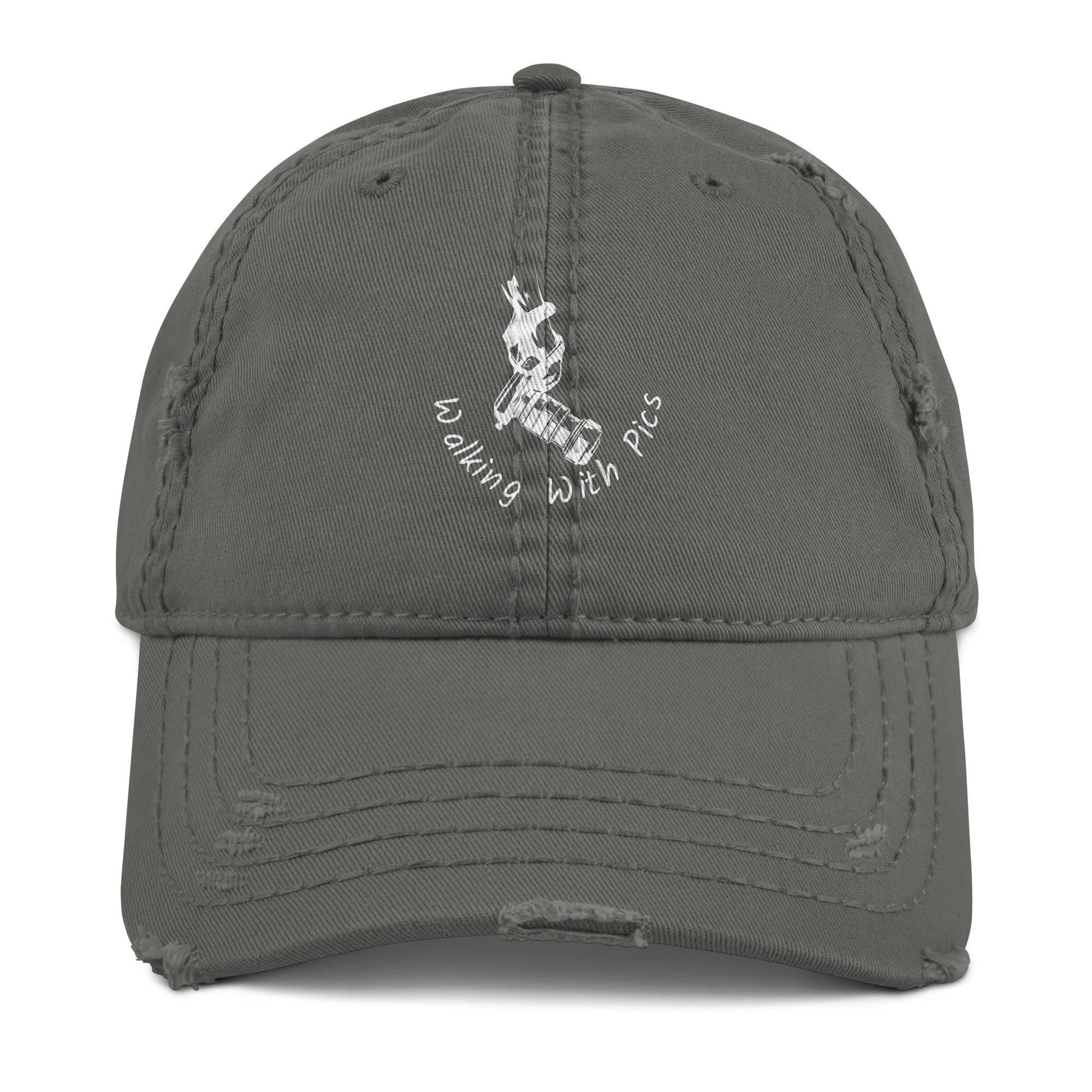 Distressed Dad Cap (Charcoal)