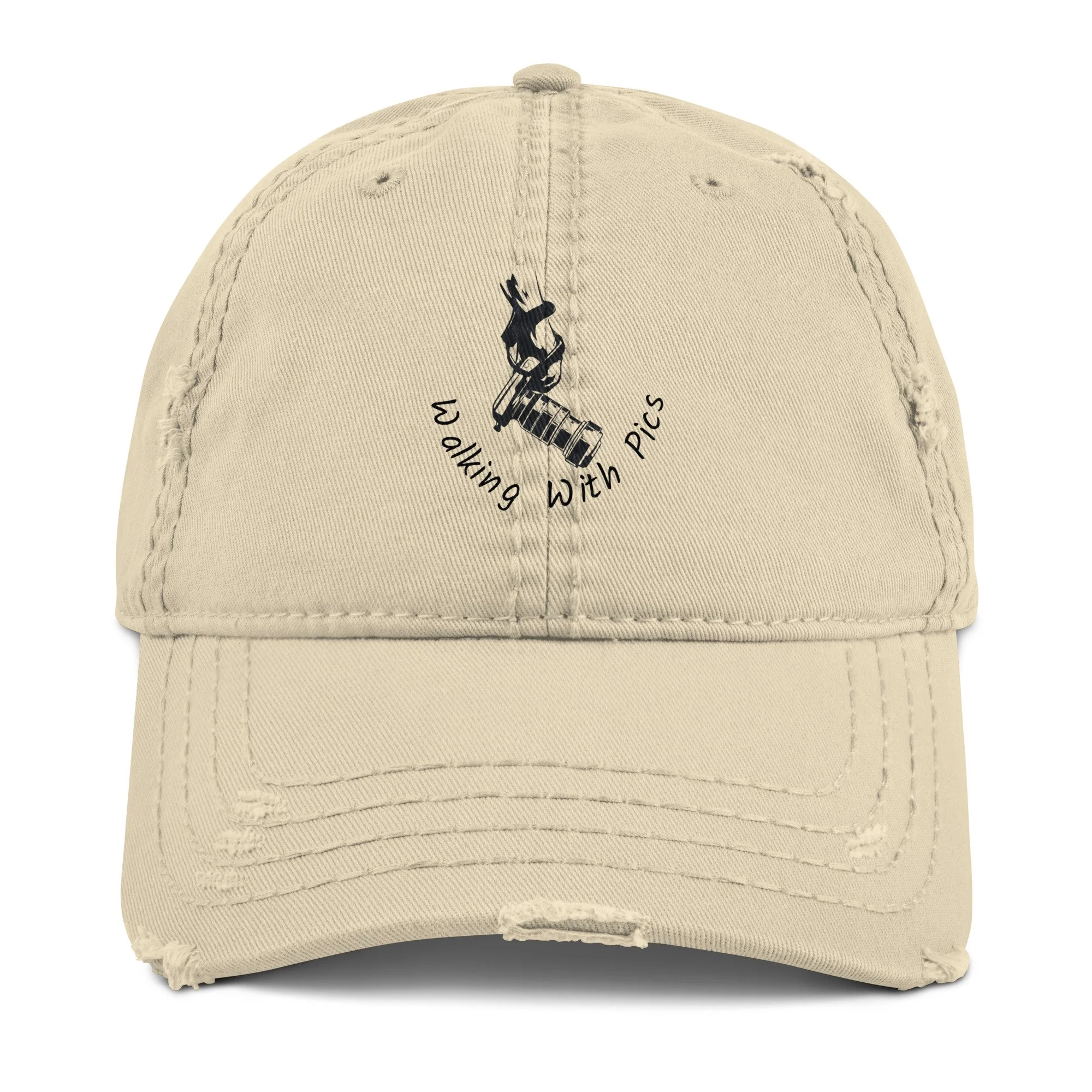 Distressed Dad Cap (Khaki)