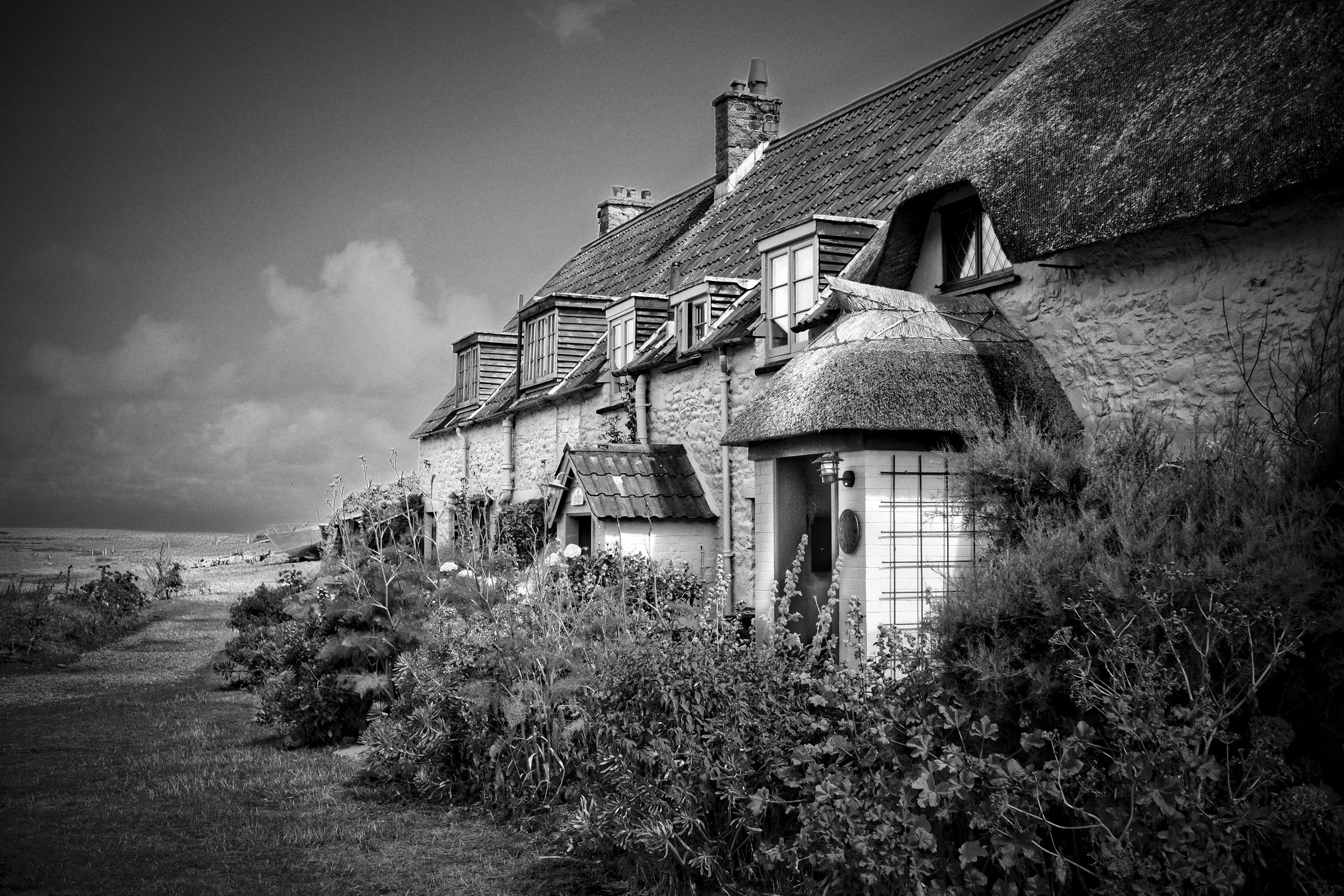 Fishermans cottages at Porlock Weir on Exmoor