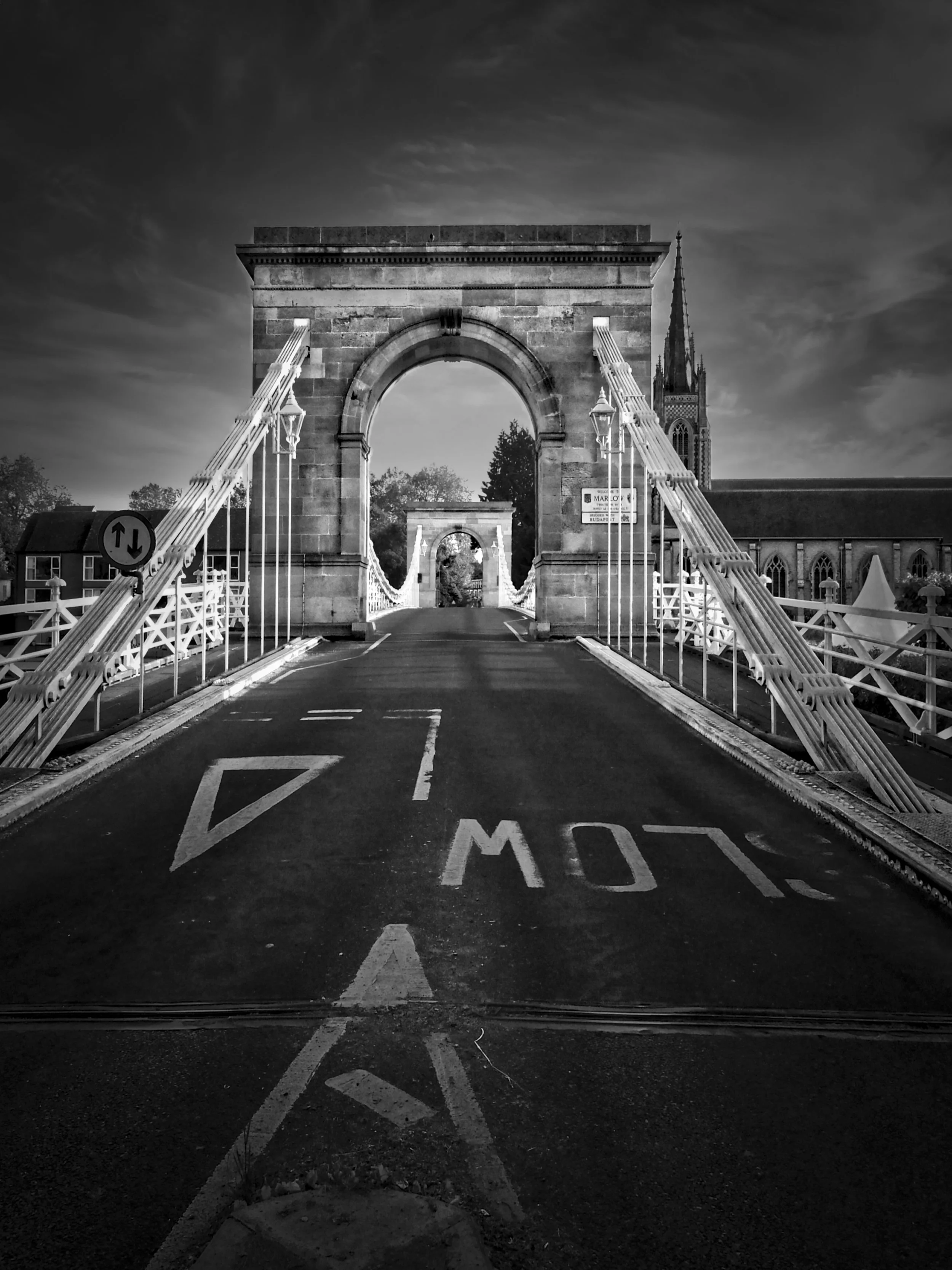 Marlow Suspension Bridge in Buckinghamshire