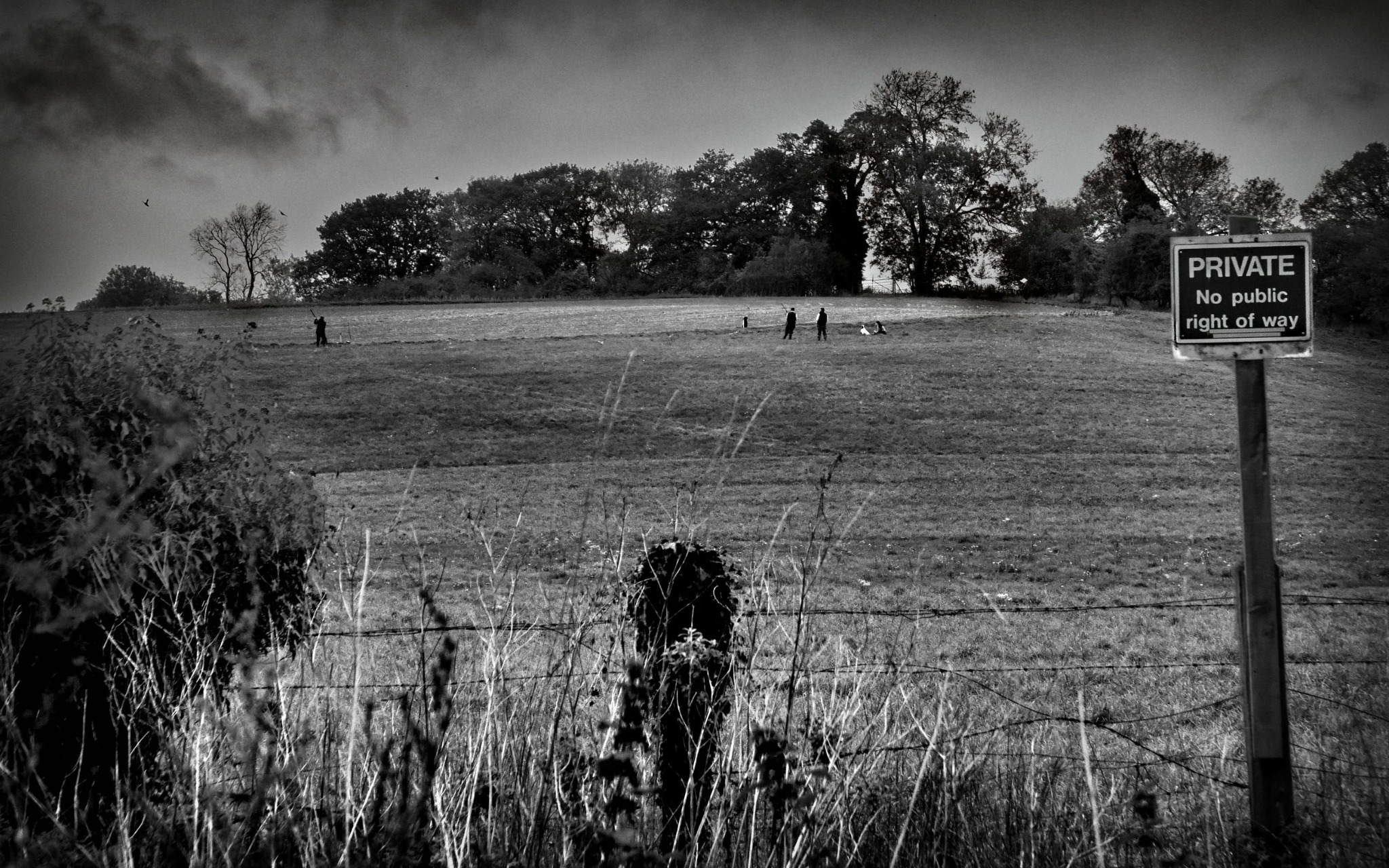 People working in a rural Buckinghamshire field