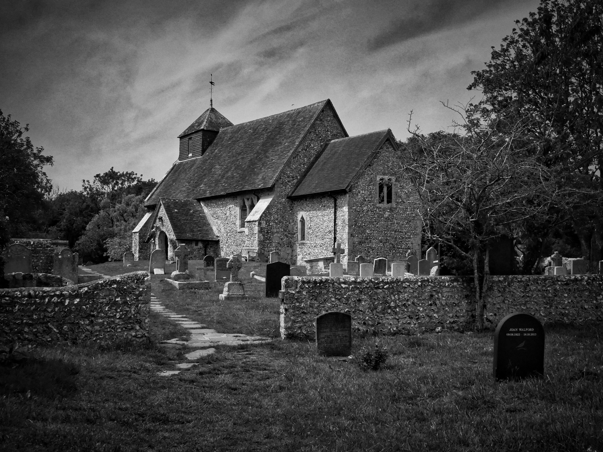 Friston Church in the South Downs