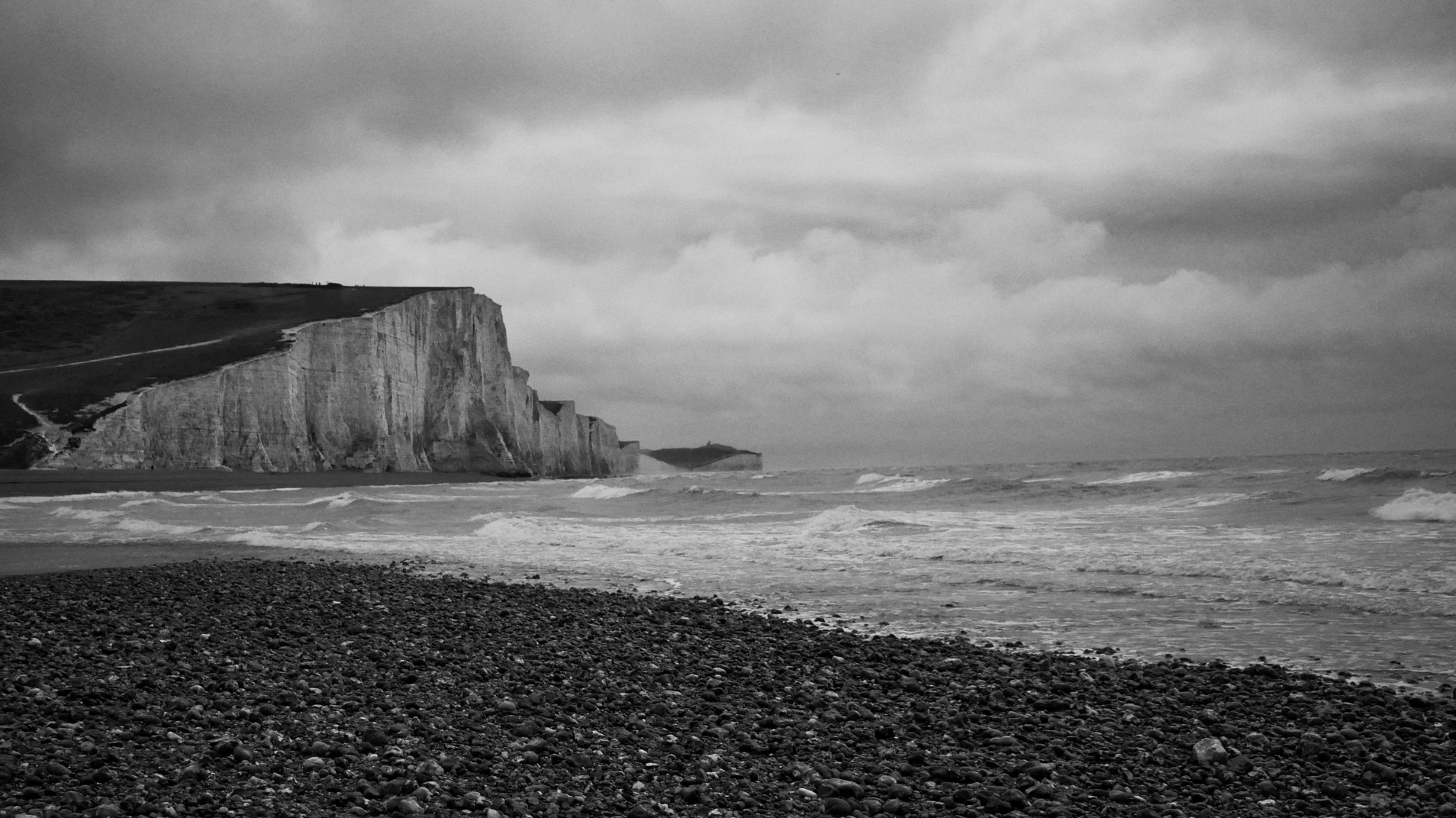Seven Sisters cliffs from the beach