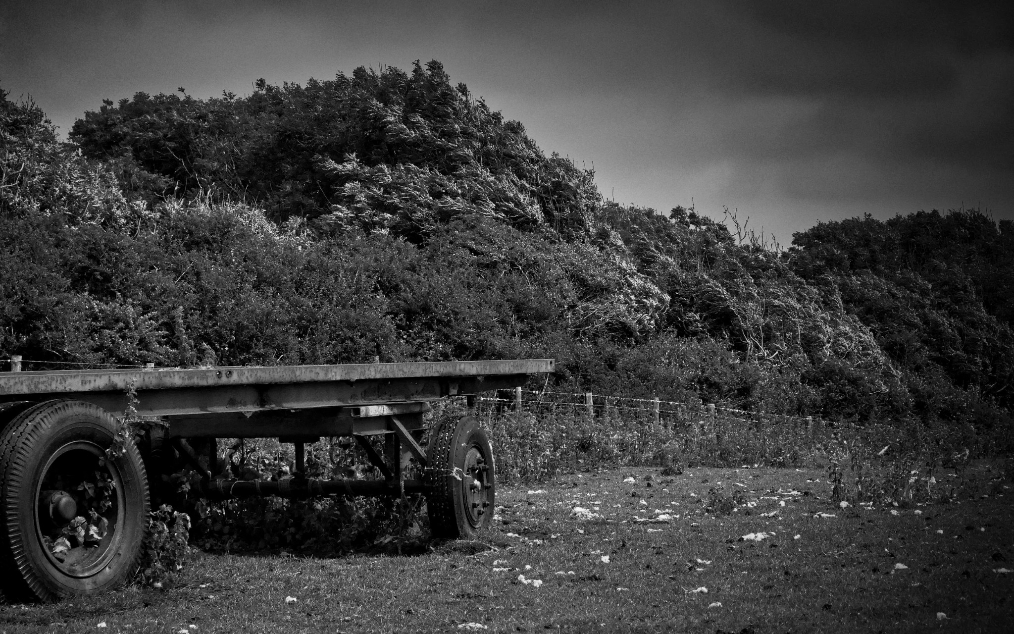 Lone walker beneath dramatic clouds on the Downs