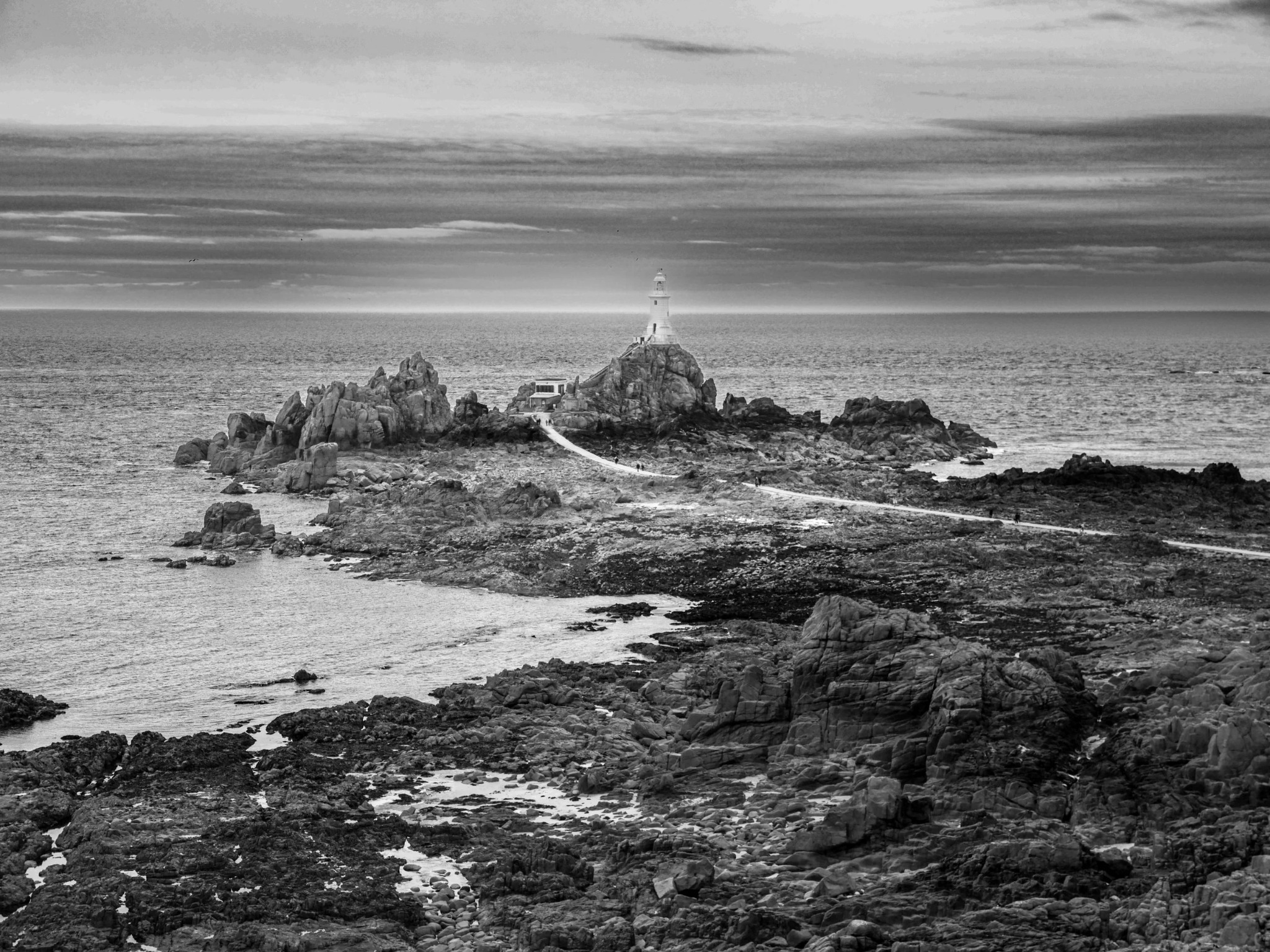 La Corbière lighthouse on the Jersey coast