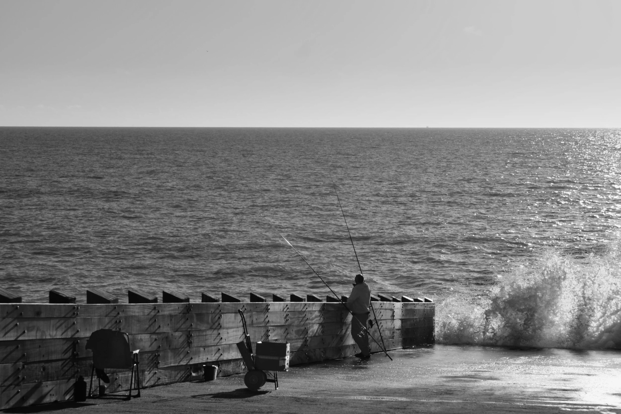 Black and white countryside photograph by Mark Weekes