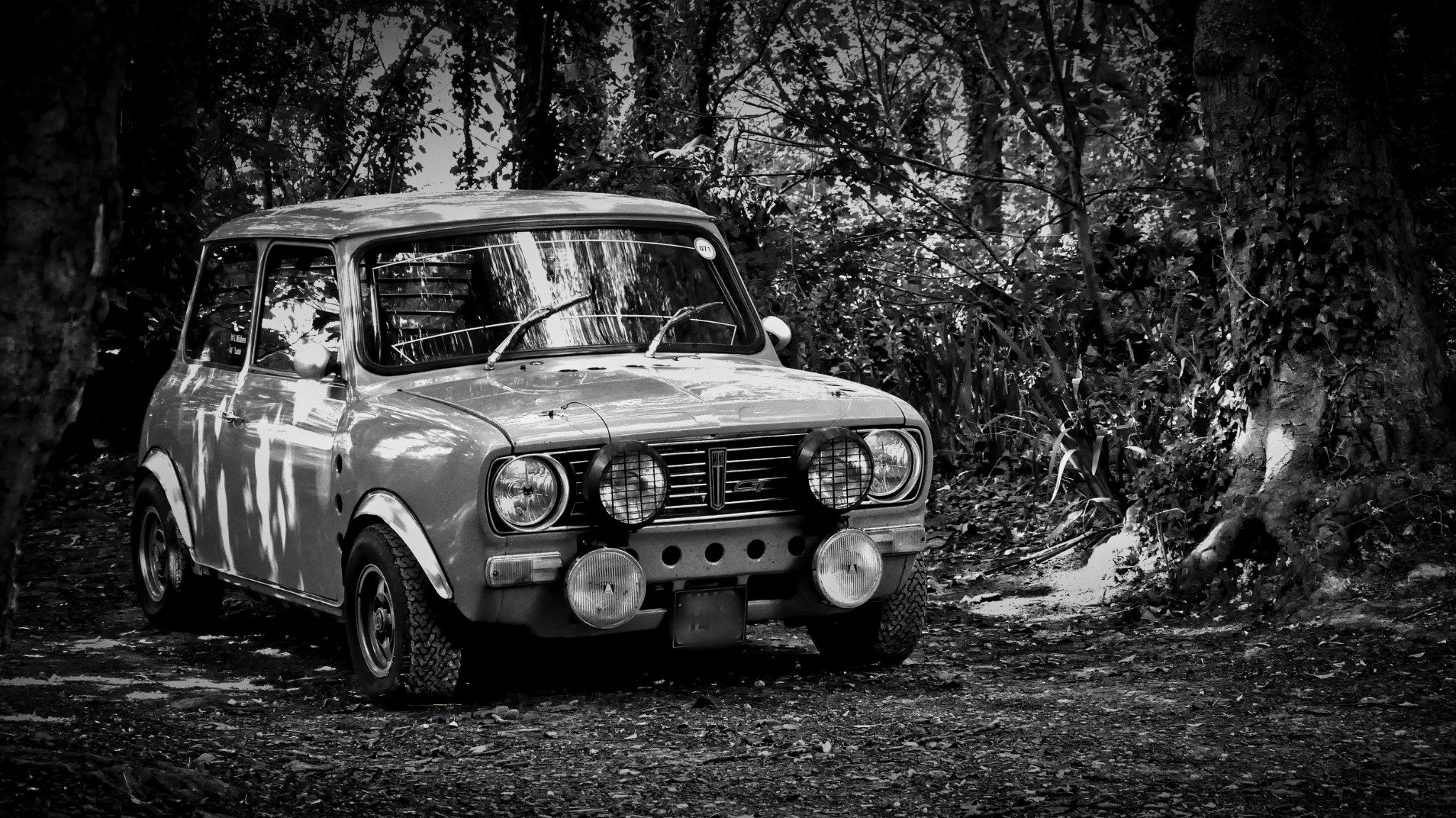 Black and white countryside photograph by Mark Weekes